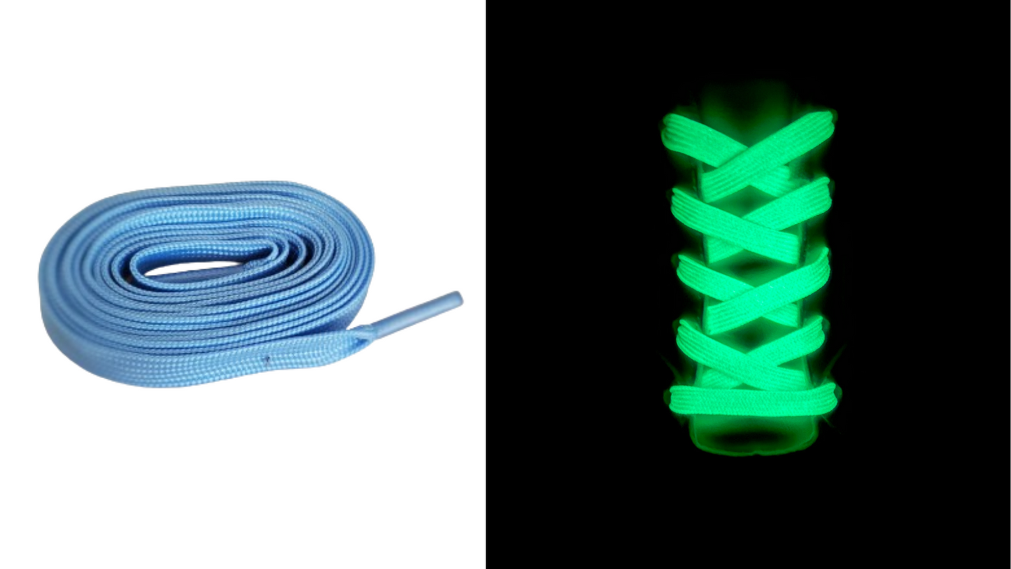 lacet fluorescent bleu