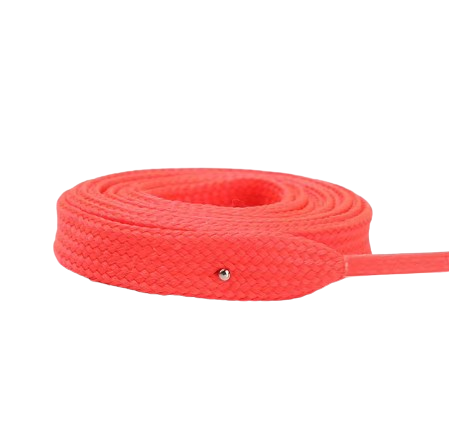 lacet 10mm orange rouge vif