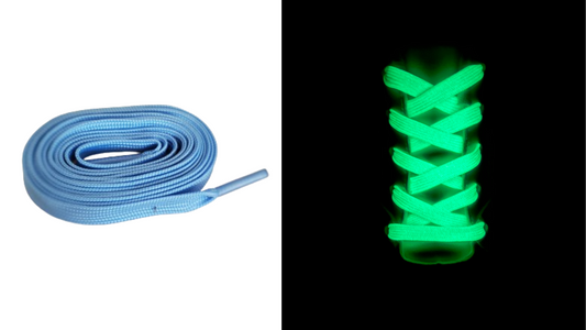 lacet fluorescent bleu